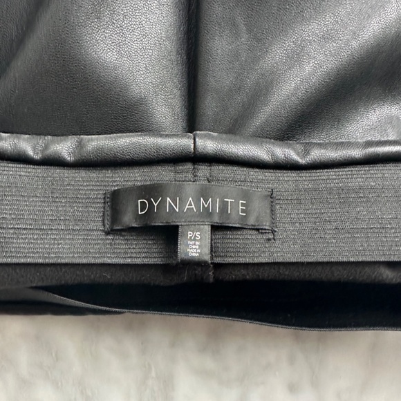 Dynamite black faux leather skirt, Size Small - Picture 2 of 3